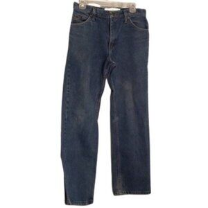 Lee 31x30 Jeans Mens Regular Fit Vintage Denim Blue Distressed